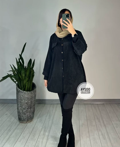 مانتو مخمل کبریتی لیلی