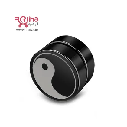گوشواره بدون سوراخ دخترانه و پسرانه طرح یین و یانگ