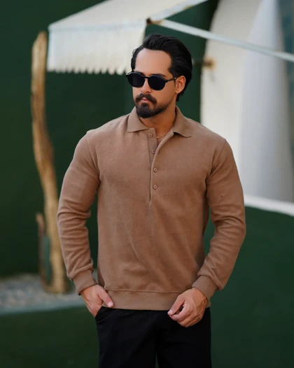 سلانیک دکمه‌دار کلاسیک مردانه