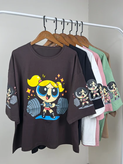تیشرت باکسی بابلز PowePuff girls