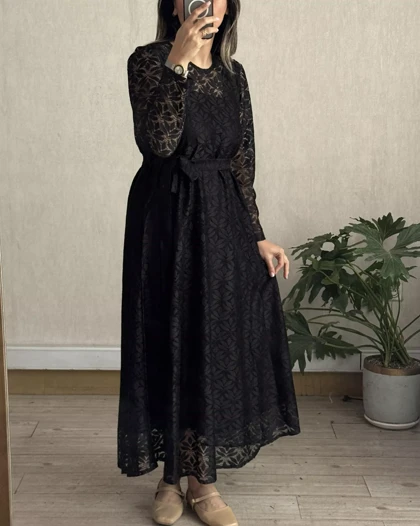 پیراهن تمام دانتل کلوش ایتالیایی