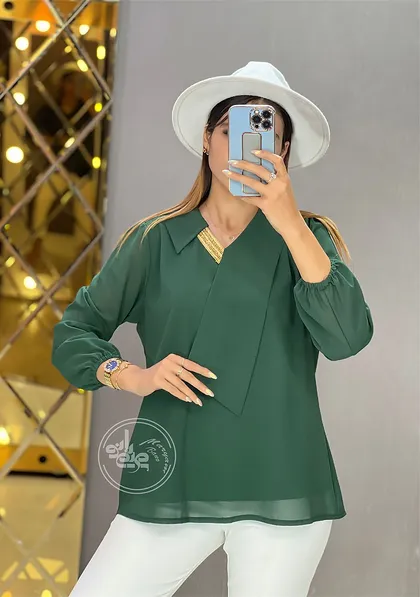 شومیز حریر مدل آناشید
