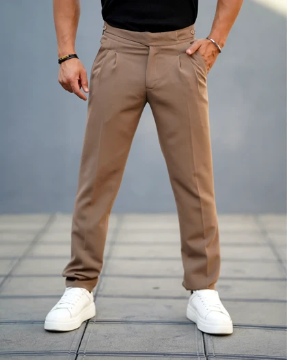 شلوار پارچه‌ای کمر ایتالیایی