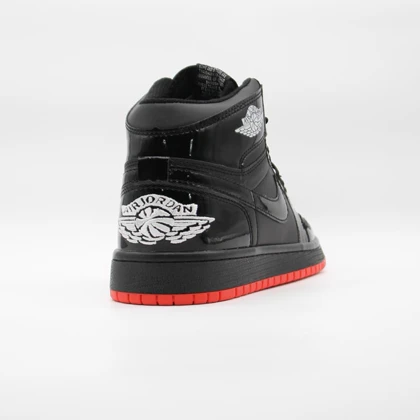 کتانی جردن 1 مشکی قرمز ورنی کد 6624