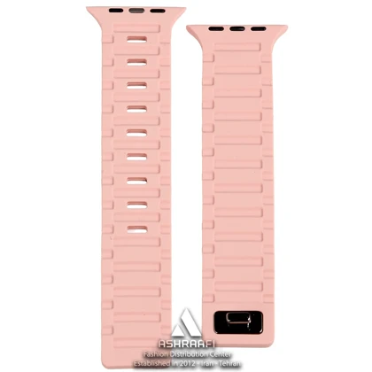 بند سیلیکونی صورتی ساعت هوشمند Smart Watch Strap P1