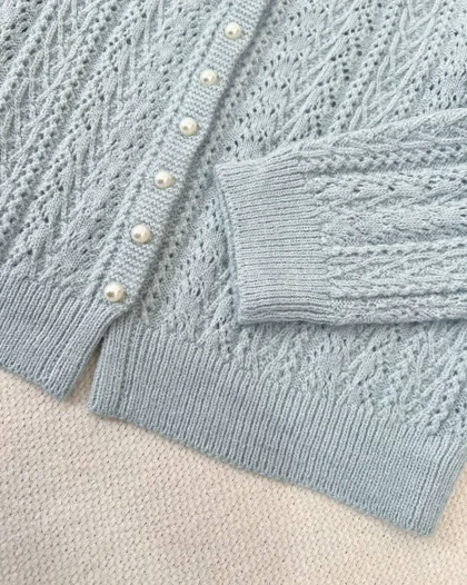 ژاکت بافت گل برجسته کد 5148