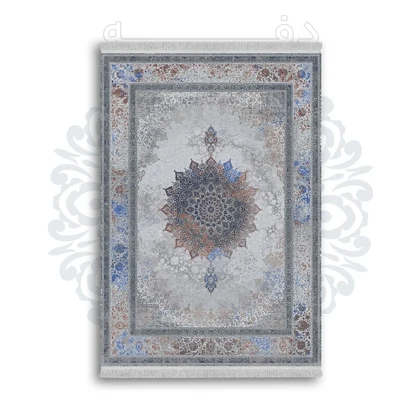 *جدید* فرشینه از جنس پارچه شانل مخمل ترک طرح فانتزی برند دفه کد 1072