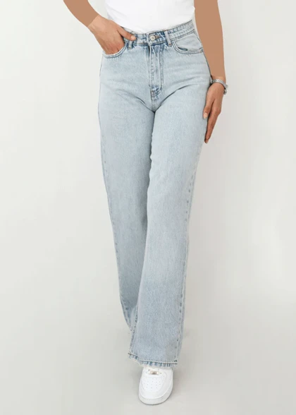 شلوار جین بگ آبی روشن