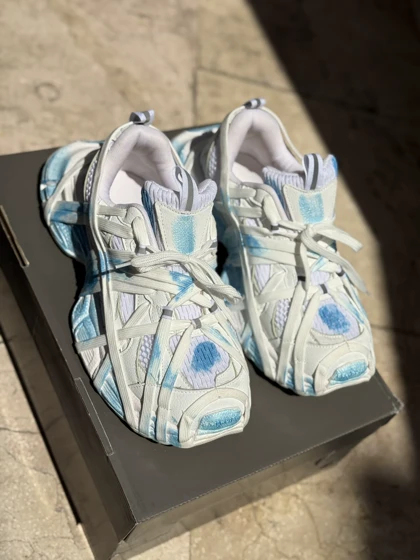 کتانی بالانسیگا اسپایدری سفید آبی