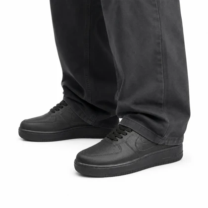 کفش کتانی مردانه زنانه و بزرگ پا مدل ایرفورس مشکی Nike Air Force