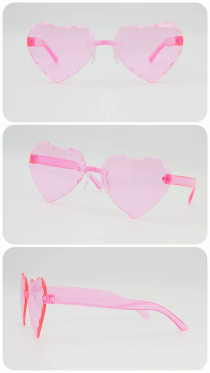 عینک آفتابی بچگانه اسپرت قلبی با شیشه‌های ضد اشعه UV