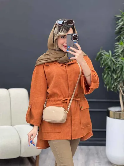مانتو کمر گت بغل چاک