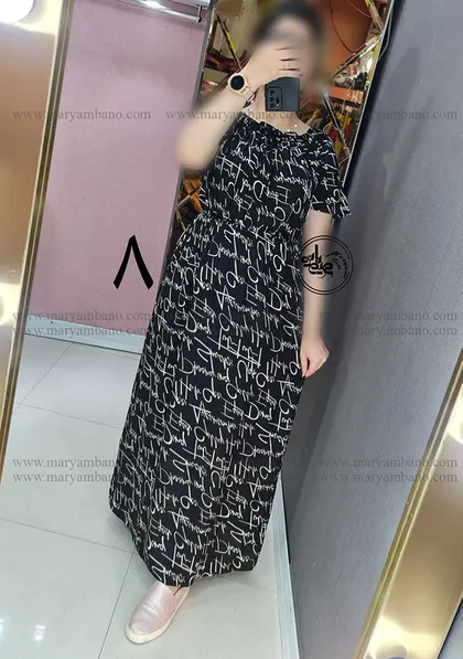 پیراهن نخی دکلته