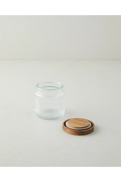بانکه شیشه‌ای English Home مدل Rustic Wood Soda - شفاف