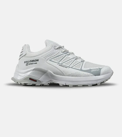 کفش کتانی مردانه و زنانه سفید طوسی Salomon Lab V.03 مدل 7848