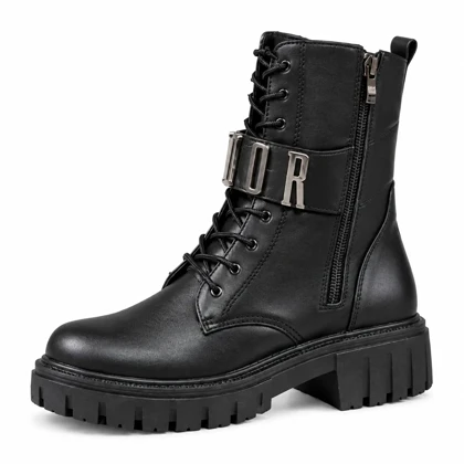 نیم بوت زنانه بندی زیپی مدل DIOR