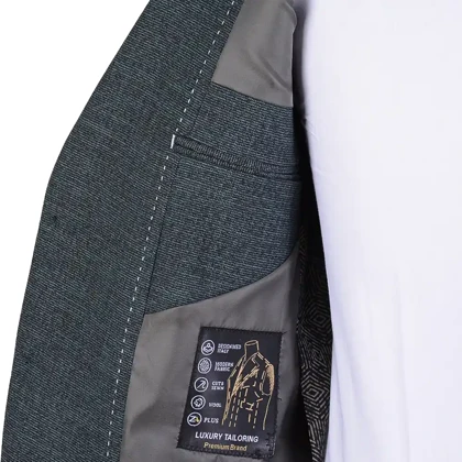 کت تک دو دکمه مردانه سبز