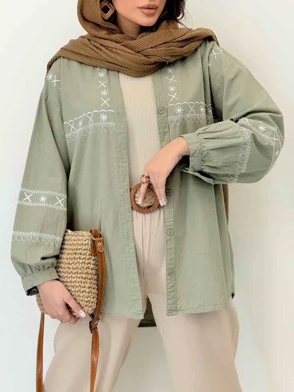 شومیز گلدوزی آدلیا