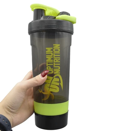 شیکر ورزشی سه تیکه اوپتیموم نوتریشن مدل Kia دودی درب ضامنی ظرفیت 0.7 لیتر