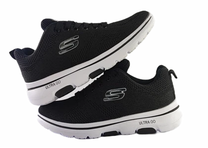 کفش اسپرت و روزمره زنانه مدل اسکچرز رامیرو Skechers مشکی سفید کد 60