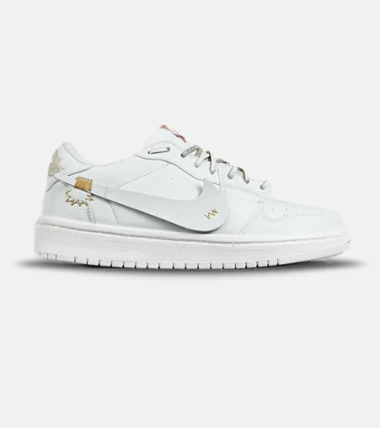 کفش کتانی مردانه و زنانه سفید NIKE jordan 1 مدل 7280