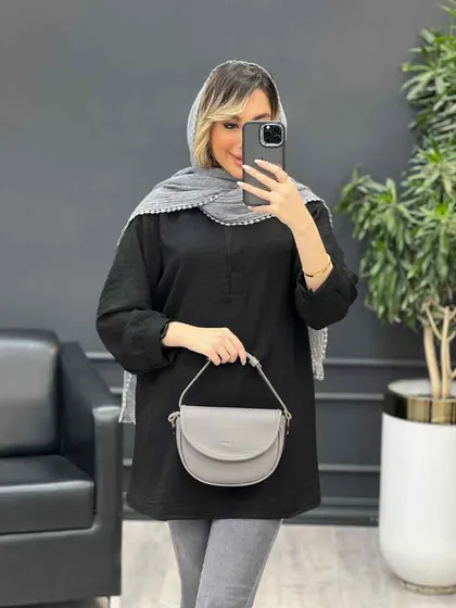 مانتو جلو بسته پیچک