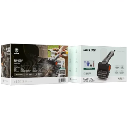 برس تمیز کننده برقی گریل، باربیکیو و کباب پز گرین لاین مدل GNCB5GRILBRBK