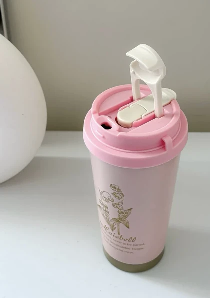 تراول ماگ دوحالته گل‌دار 500 میل