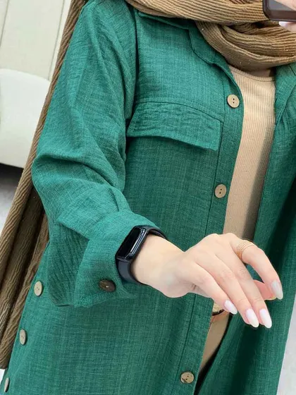 مانتو بغل سه دکمه آیلار