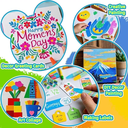 پاستل روغنی OIL مدل Fantastic Colors کد 12-018 با 12 رنگ