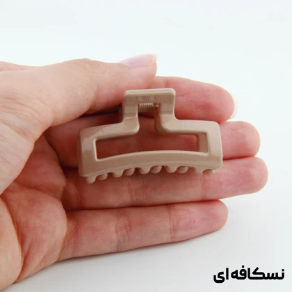 کلیپس دخترانه مدل مستطیلی کوچک دو رنگ