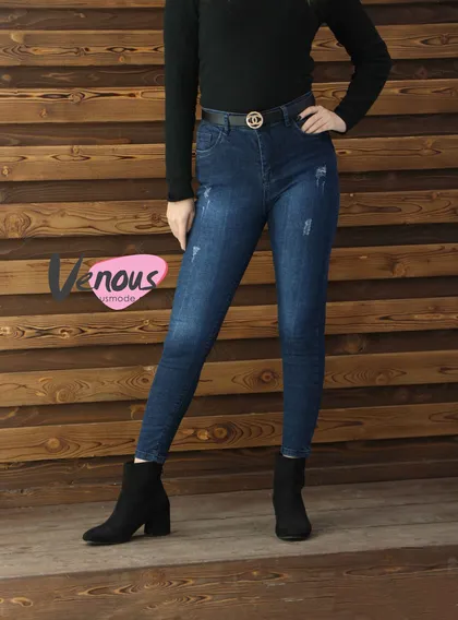 شلوار جین آبی تیره