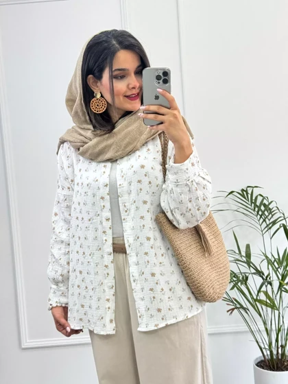 مانتو دبل فیس شکوفه