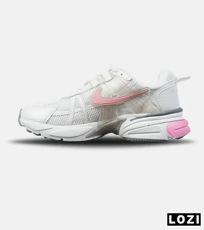 کفش کتانی زنانه سفید صورتی Nike cushlon مدل 7604