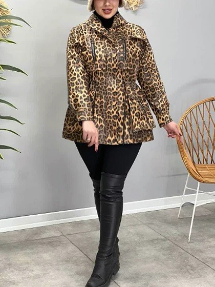 7292-کاپشن چرم tiger