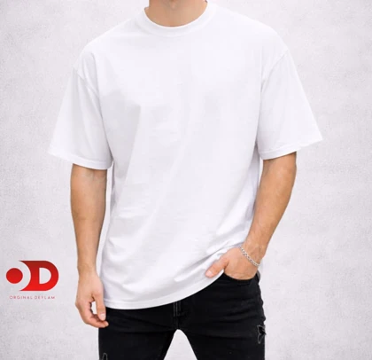لش ساده بیسیک سفید مردانه پارچه دورس پنبه دو نخ 4 فصل | تیشرت لش ساده بیسیک سفید مردانه پارچه دورس پنبه دو نخ 4 فصل کد 6873