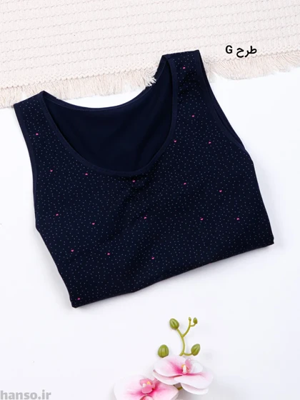تاپ رکابی با شورتک میسپل کد 5560