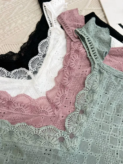 تاپ مراکشی سرشانه چین کد 3824