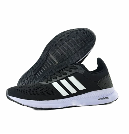 کفش اسپرت و رانینگ مردانه بزرگ‌پا برند آدیداس Adidas مدل فالکون مشکی کد 364