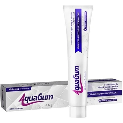 خمیر دندان سفید کننده روزانه آکواگام 100 گرم