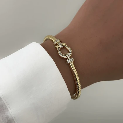 دستبند زنانه فرد نگینی کد 875