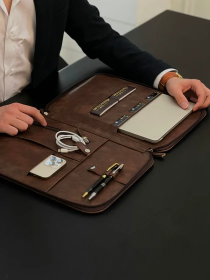 کیف کلاچ Venetto قهوه ای کارلوتی کدb116