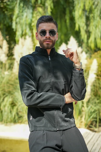 کاپشن چرم صنعتی مدل 2534