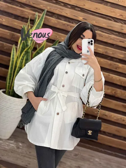 مانتو چهار جیب آستین پفی