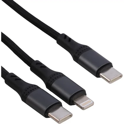 کابل شارژ چندکاره ارلدام EC-IC04 توان 60 وات 1.2 متر