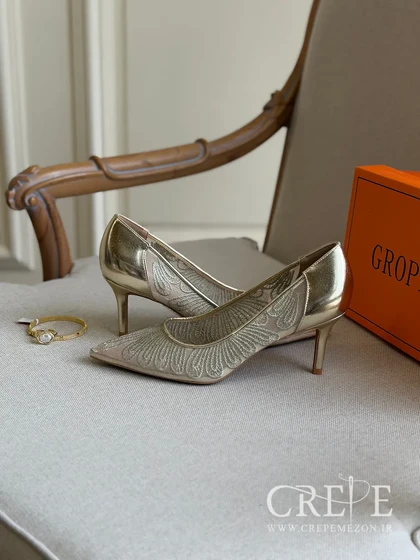 کفش توری طرحدار پاشنه 7/5 سانت