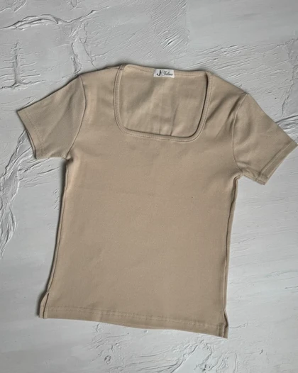 تاپ یقه خشتی بغل چاک  کد 1400183