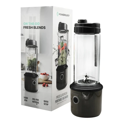 مخلوط کن شارژی پاورلوژی شش تیغه مدل SM013 ظرفیت 0.45 لیتر