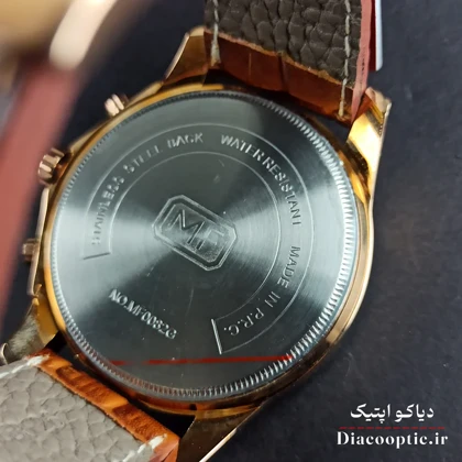 ساعت مچی مردانه اورجینال موتور ژاپنی برند مینی فوکوس سه موتور مدل Mf0082G.02 بند چرم