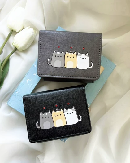 کیف پول رنگی Cats کد 29033
